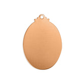 プレート 楕円 カン付 約33×22mm