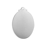 プレート 楕円 カン付 約33×22mm