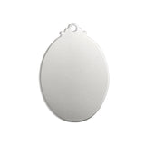 プレート 楕円 カン付 約33×22mm