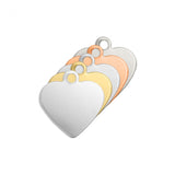 ハート カン付 約13×13mm