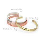 ブレスレット(18K・シルバーメッキ) 幅約6mm×150mm